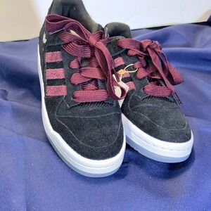Adidas Forum Low CL NCAA Texas A&M Aggies Black Maroon HQ7479 Mens7/ Womens8